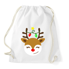 PRINTFASHION Rénszarvas  - Sportzsák, Tornazsák - Fehér tornazsák