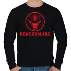 PRINTFASHION Rénszomjas - Férfi pulóver - Fekete