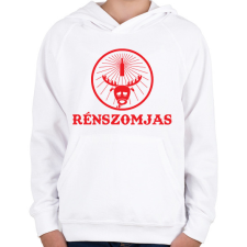 PRINTFASHION Rénszomjas - Gyerek kapucnis pulóver - Fehér gyerek pulóver, kardigán