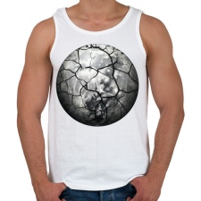 PRINTFASHION Repedt hold - Férfi atléta - Fehér atléta, trikó