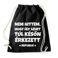 PRINTFASHION REPUBLIC - Sportzsák, Tornazsák - Fekete tornazsák