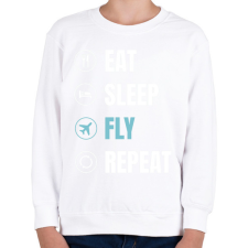 PRINTFASHION Repülés - Gyerek pulóver - Fehér gyerek pulóver, kardigán