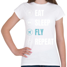 PRINTFASHION Repülés - Női póló - Fehér női póló