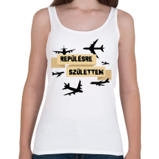 PRINTFASHION Repülésre születtem - Női atléta - Fehér