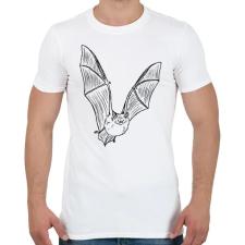 PRINTFASHION Repülő denevér - Férfi póló - Fehér férfi póló