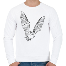 PRINTFASHION Repülő denevér - Férfi pulóver - Fehér férfi pulóver, kardigán