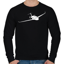 PRINTFASHION Repülő - Férfi pulóver - Fekete férfi pulóver, kardigán