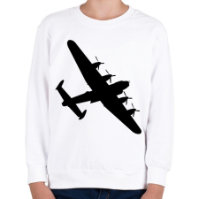 PRINTFASHION Repülő gép  - Gyerek pulóver - Fehér gyerek pulóver, kardigán