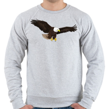 PRINTFASHION Repülő sas - Férfi pulóver - Sport szürke férfi pulóver, kardigán