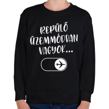 PRINTFASHION Repülő üzemmód - Gyerek pulóver - Fekete gyerek pulóver, kardigán