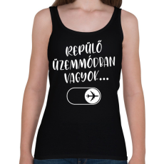 PRINTFASHION Repülő üzemmód - Női atléta - Fekete