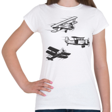 PRINTFASHION repülőgép  - Női póló - Fehér női póló