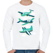 PRINTFASHION Repülők - Férfi pulóver - Fehér női pulóver, kardigán