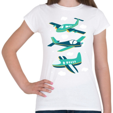 PRINTFASHION Repülők - Női póló - Fehér női póló