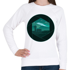 PRINTFASHION Repülőtér fotós - Női pulóver - Fehér női pulóver, kardigán