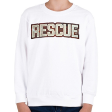 PRINTFASHION Rescue - Gyerek pulóver - Fehér gyerek pulóver, kardigán