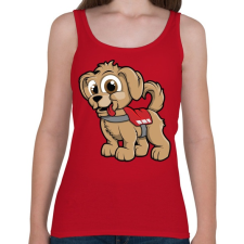 PRINTFASHION Rescue Puppy - Női atléta - Cseresznyepiros női trikó