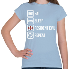 PRINTFASHION Resident Evil - Női póló - Világoskék női póló