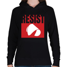 PRINTFASHION Resist - The Handmaid's Tale - Női kapucnis pulóver - Fekete