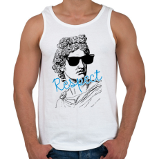 PRINTFASHION Respect - Férfi atléta - Fehér