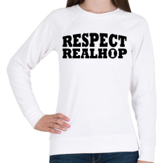 PRINTFASHION Respect - Női pulóver - Fehér