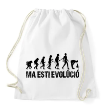 PRINTFASHION Részeg evolúció - Sportzsák, Tornazsák - Fehér tornazsák