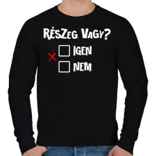 PRINTFASHION Részeg vagy? - fehér - Férfi pulóver - Fekete férfi pulóver, kardigán
