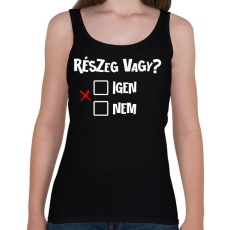 PRINTFASHION Részeg vagy? - fehér - Női atléta - Fekete