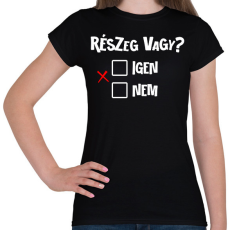 PRINTFASHION Részeg vagy? - fehér - Női póló - Fekete