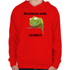 PRINTFASHION Reszkess suli kami - Gyerek kapucnis pulóver - Piros gyerek pulóver, kardigán