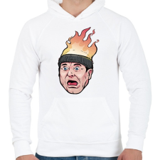 PRINTFASHION Reszkessetek betorok - Férfi kapucnis pulóver - Fehér férfi pulóver, kardigán