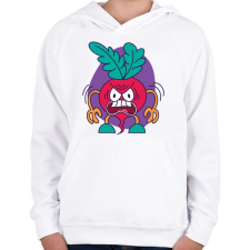 PRINTFASHION Retek - Gyerek kapucnis pulóver - Fehér gyerek pulóver, kardigán