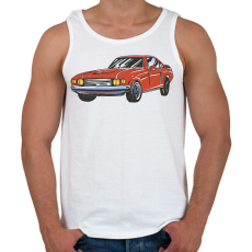 PRINTFASHION Retro autó - Férfi atléta - Fehér