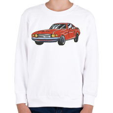 PRINTFASHION Retro autó - Gyerek pulóver - Fehér