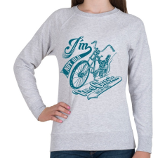 PRINTFASHION Retro bicikli - Női pulóver - Sport szürke női pulóver, kardigán