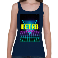 PRINTFASHION Retro disco - Női atléta - Sötétkék