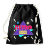 PRINTFASHION Retro disco  - Sportzsák, Tornazsák - Fekete