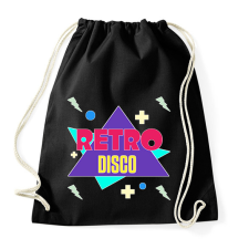 PRINTFASHION Retro disco  - Sportzsák, Tornazsák - Fekete tornazsák