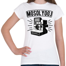 PRINTFASHION Retro fényképezőgép - Női póló - Fehér
