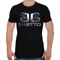 PRINTFASHION retro getto - Férfi póló - Fekete