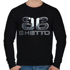 PRINTFASHION retro getto - Férfi pulóver - Fekete férfi pulóver, kardigán