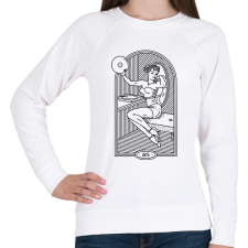 PRINTFASHION Retro hangulat - 50-es évek - Női pulóver - Fehér női pulóver, kardigán