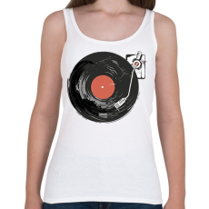 PRINTFASHION Retro hangulat - lemezjátszó - Női atléta - Fehér
