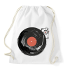 PRINTFASHION Retro hangulat - lemezjátszó - Sportzsák, Tornazsák - Fehér