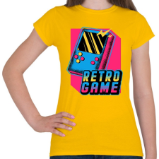 PRINTFASHION Retro játék - Női póló - Sárga női póló