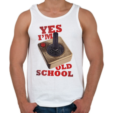 PRINTFASHION RETRO játékos - Férfi atléta - Fehér atléta, trikó