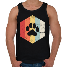 PRINTFASHION Retro medvemancs - Férfi atléta - Fekete