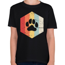 PRINTFASHION Retro medvemancs - Gyerek póló - Fekete gyerek póló