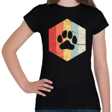 PRINTFASHION Retro medvemancs - Női póló - Fekete női póló
