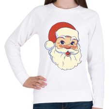 PRINTFASHION Retro Mikulás - Női pulóver - Fehér női pulóver, kardigán